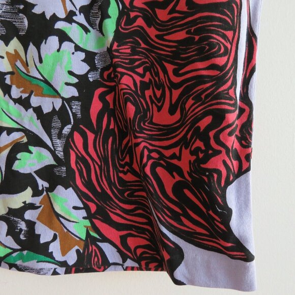 BALENCIAGA FW 2012 - 2013 Abstract Pop Art Cotton Tee T Shirt Lilac - Size XS - Picture 5 of 15